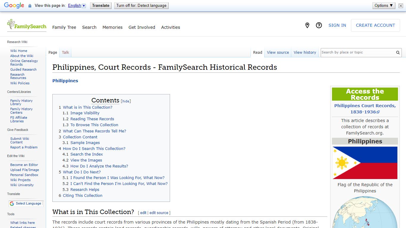 Philippines, Court Records - FamilySearch Historical Records