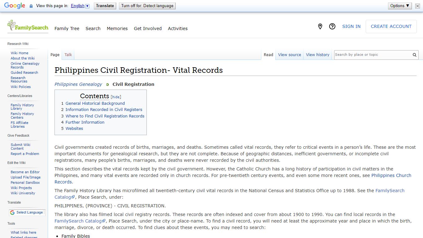 Philippines Civil Registration- Vital Records • FamilySearch