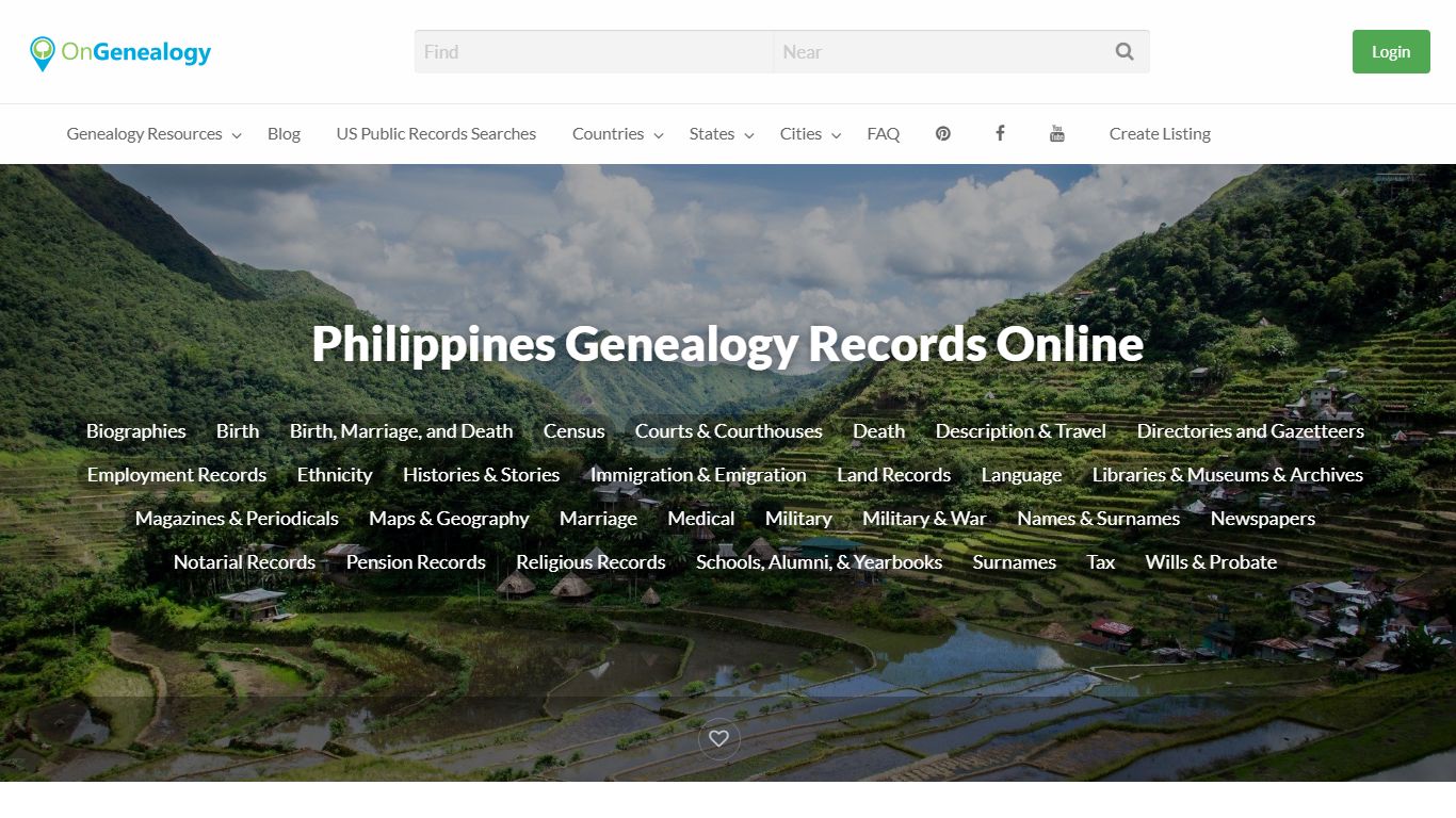 Philippines Genealogy Records Online - OnGenealogy