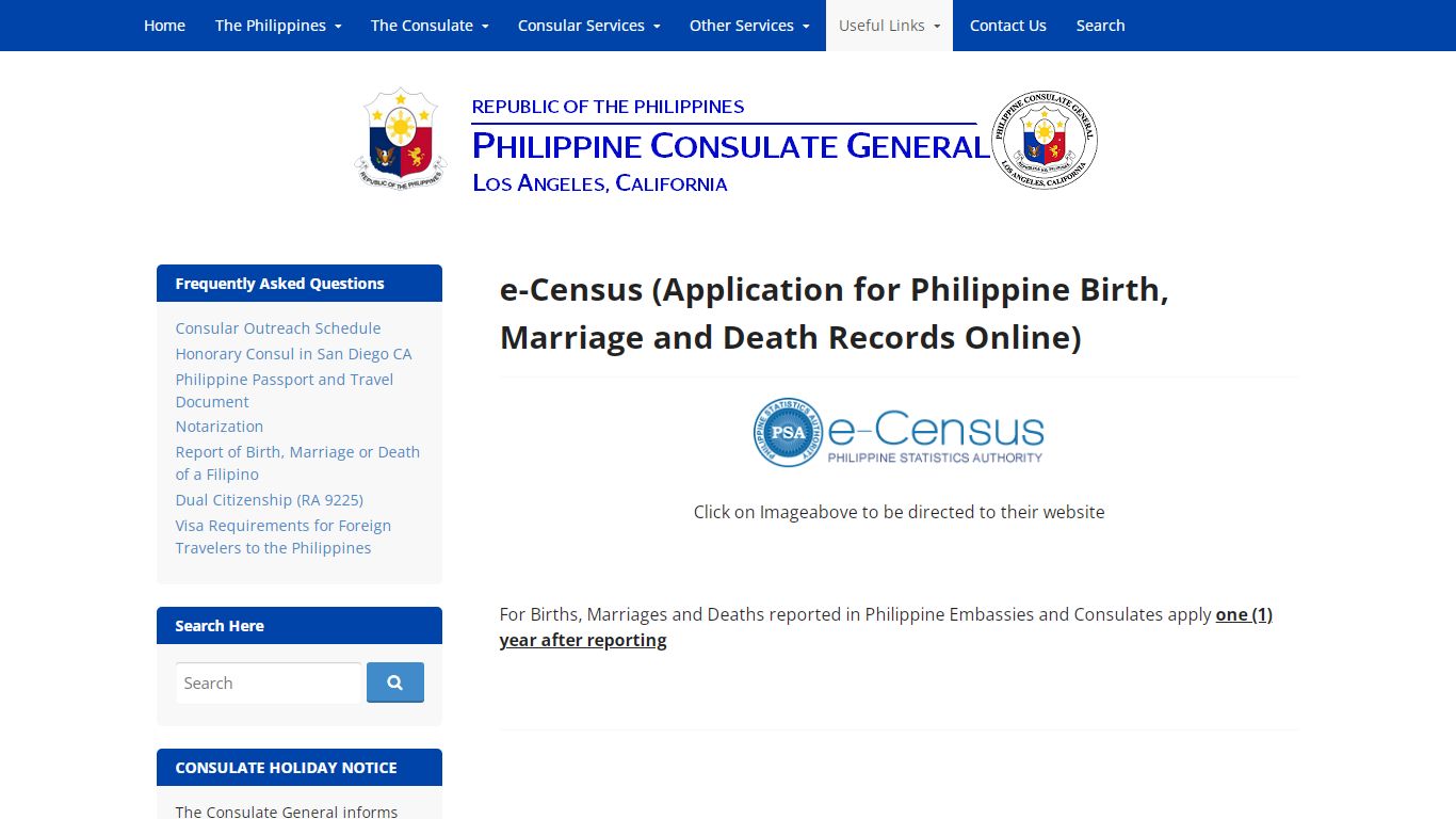 e-Census (Application for Philippine Birth, Marriage and Death Records ...